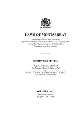 Laws of Montserrat