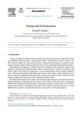 Trump and Globalization