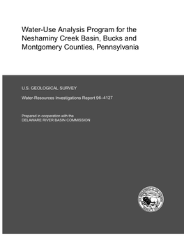 Water-Use Analysis Program for the Neshaminy Creek Basin, Bucks and Montgomery Counties, Pennsylvania