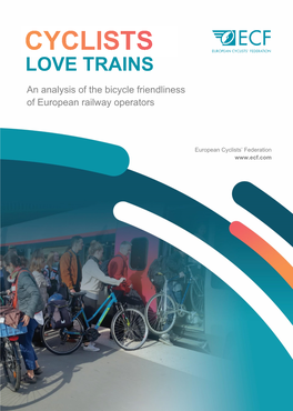 Report: Cyclists Love Trains