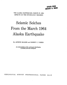 From the March 1964 Alaska Earthquake