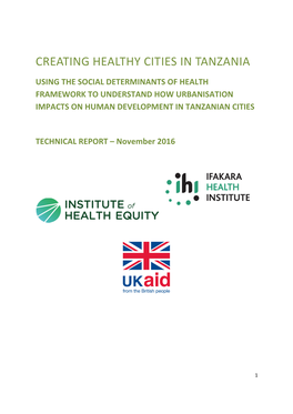 Creating Healthy Cities in Tanzania