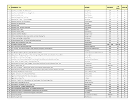 POKER BOOK TITLE AUTHOR COPYRIGHT # Of