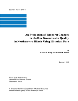 An Evaluation of Temporal Changes in Shallow Groundwater Quality in Northeastern Illinois Using Historical Data