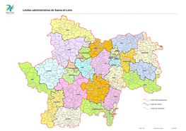 Limites Administratives De Saône-Et-Loire