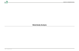 Appendix E.05 Hydrologic/Water Resources (Waterbody Analysis