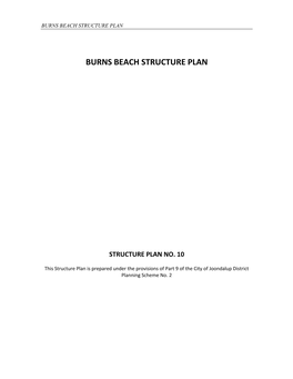 Burns Beach Structure Plan