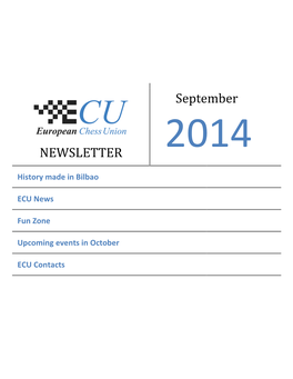 ECU Newsletter September 2014