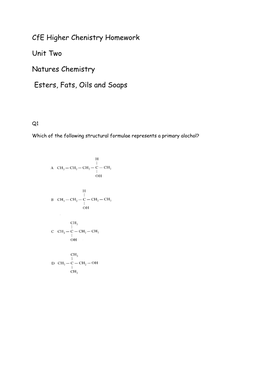 6. Ester, Fats and Oils