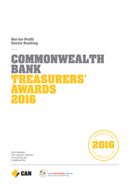 Commonwealth Bank Treasurers' Awards 2016