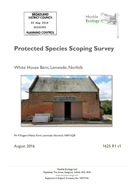 Protected Species Scoping Survey