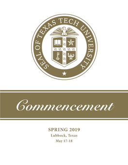 May 2019 3 About Texas Tech University