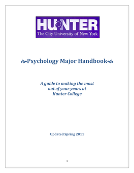 Bpsychology Major Handbookd