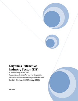 Guyana's Extractive Industry Sector