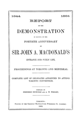 Sir John A. Macdonald's