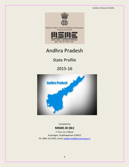 Andhra Pradesh State Profile 2015-16