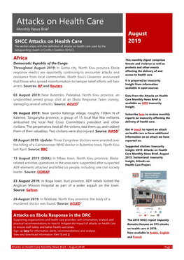 2019-August-Attacks-On-Health-Care