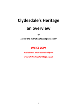 Clydesdale's Heritage an Overview