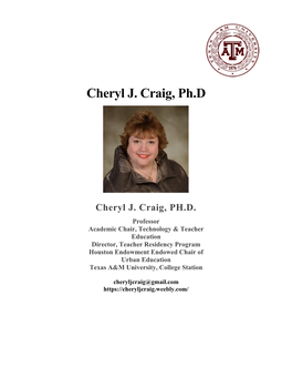 Cheryl J. Craig, Ph.D