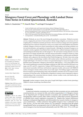 Mangrove Forest Cover and Phenology with Landsat Dense Time Series in Central Queensland, Australia