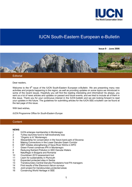 IUCN South-Eastern European E-Bulletin 9