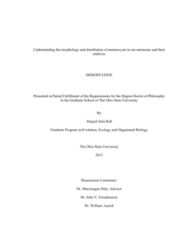 Understanding the Morphology and Distribution of Nematocysts in Sea Anemones and Their Relatives