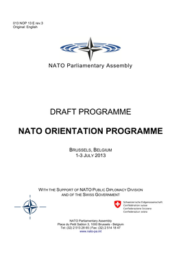 Nato Orientation Programme