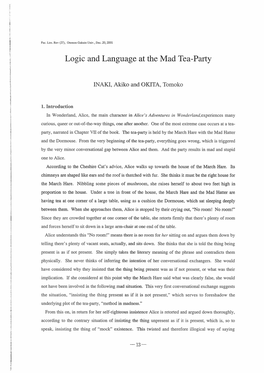 Logic and Language at the Madtea-Party
