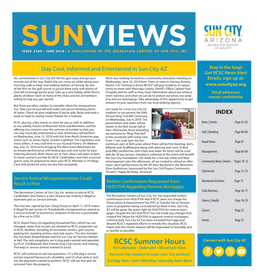 June 2018 • a Publication of the Recreation Centers of Sun City, Inc