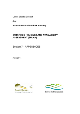 Strategic Housing Land Availability Assessment (Shlaa)