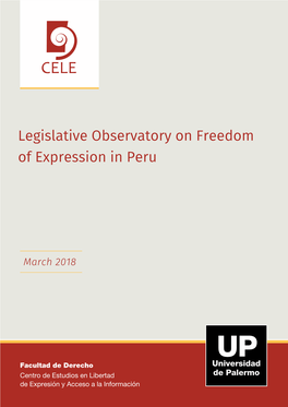 Legislative Observatory on Freedom of Expression in Peru