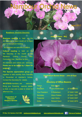 Nambour Orchid News