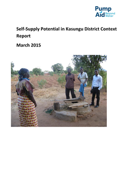 Self-Supply Potential in Kasungu District, Malawi Context Report