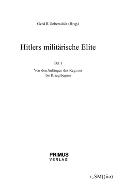 Hitlers Militärische Elite