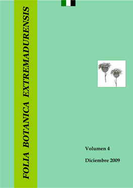 Folia Botanica Extremadurensis, Vol. 4