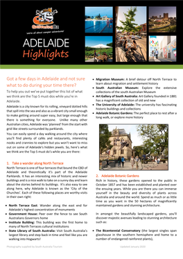 Got a Few Days in Adelaide and Not Sure What to Do During Your Time