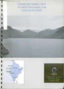 Derwent and Cumbria Coast Catchment Management Plan Consultation Report