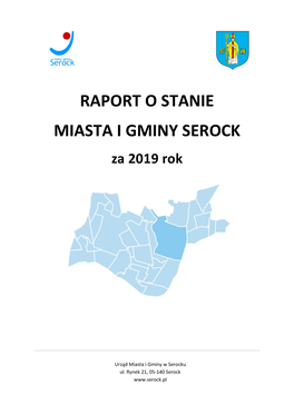 RAPORT O STANIE MIASTA I GMINY SEROCK Za 2019 Rok