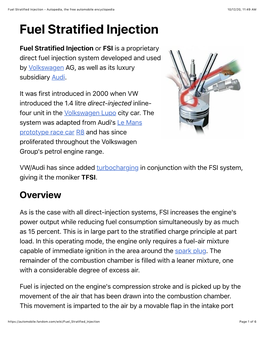 Fuel Stratified Injection - Autopedia, the Free Automobile Encyclopedia 10/12/20, 11�49 AM Fuel Stratified Injection