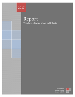 Report Teacher’S Convention in Kolkata