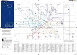 Birmingham City Centre Key to Route Lines