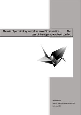 The Role of Participatory Journalism in Conflict Resolution: the Case of the Nagorno-Karabakh Conflict