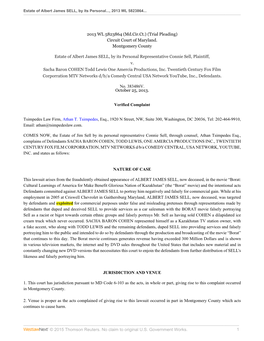 © 2015 Thomson Reuters. No Claim to Original U.S. Government Works. 1 Estate of Albert James SELL, by Its Personal..., 2013 WL 5823864