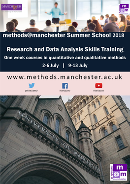 Methods at Manchester Guide