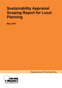 Draft Sustainability Appraisal Scoping Report for Local Planning