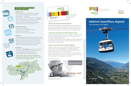 Information About the South Tyrol Guestpass Algund