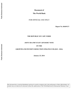 World Bank Document