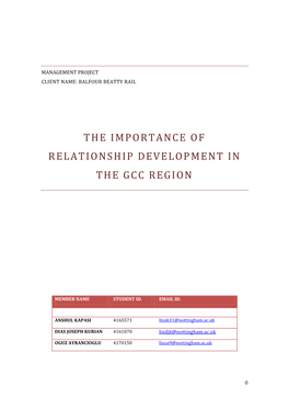 The Importance of Relationship Development