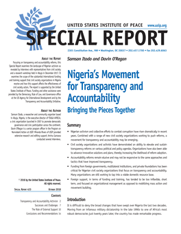 Nigeria's Movement for Transparency and Accountability