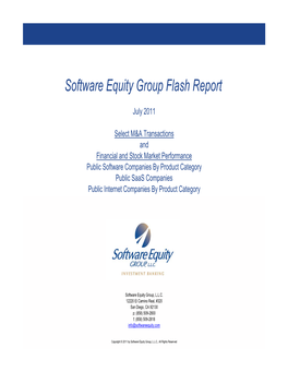 Software Equity Group Flash Report